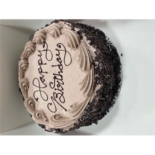 HB Choc sponge 8 inch choc side